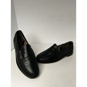 Allen Edmonds Cameron Penny Loafers Sz 9 1/2 C‎ Blk Leather  With Shoe Trees EUC