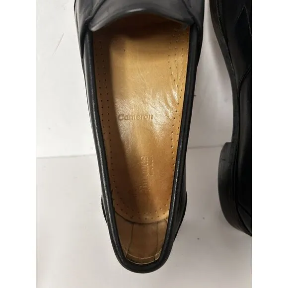 Allen Edmonds Cameron Penny Loafers Sz 9 1/2 C‎ Blk Leather  With Shoe Trees EUC
