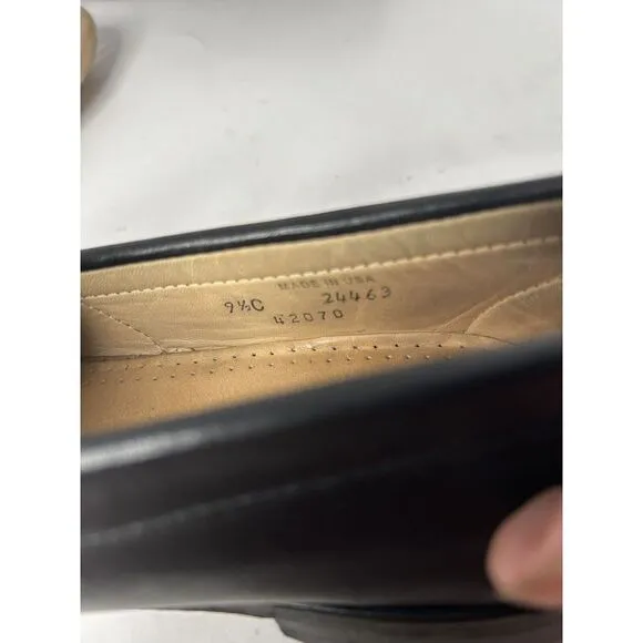 Allen Edmonds Cameron Penny Loafers Sz 9 1/2 C‎ Blk Leather  With Shoe Trees EUC