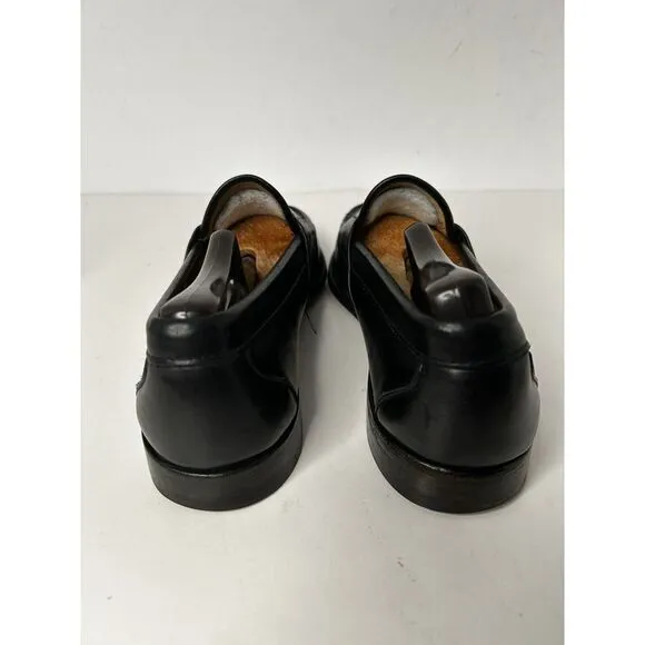 Allen Edmonds Cameron Penny Loafers Sz 9 1/2 C‎ Blk Leather  With Shoe Trees EUC