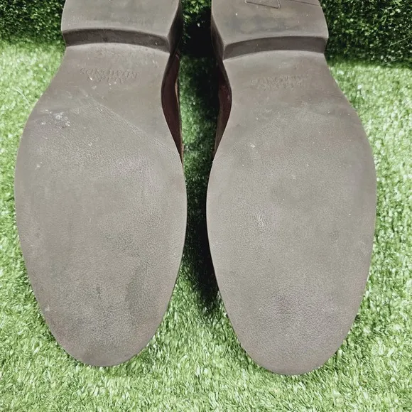 Allen Edmonds Denali Brown Leather Slip On Penny Loafers Split Toe Mens Size 9.5