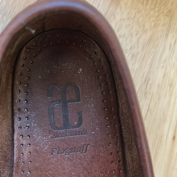 Allen Edmonds Flagstaff Brown Pebbled Leather Penny Loafer Vibram Size 1…