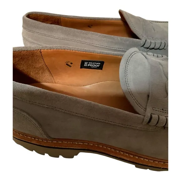 Allen Edmonds Freeport Suede Weatherproof Penny Loafers Size 13