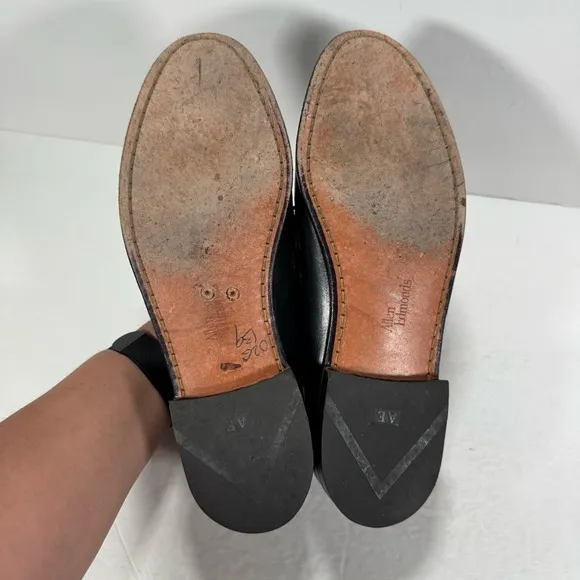 Allen Edmonds Kearney Black Leather Penny Loafers Men Size 9.5D
