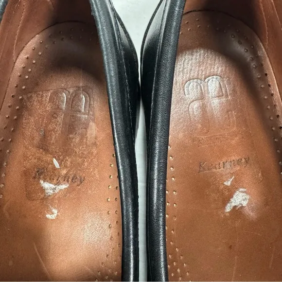 Allen Edmonds Kearney Black Leather Penny Loafers Men Size 9.5D