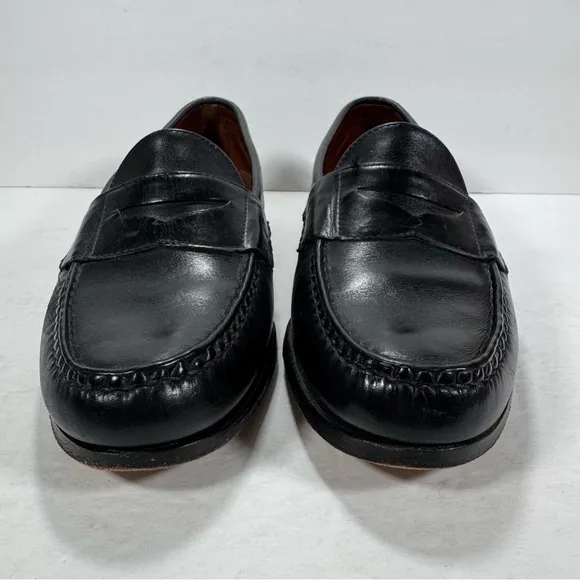Allen Edmonds Kearney Black Leather Penny Loafers Men Size 9.5D