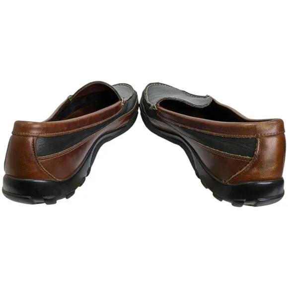 Allen Edmonds Loafers Mens 11.5 Boulder Venetian Driving Moccasin Black Brown