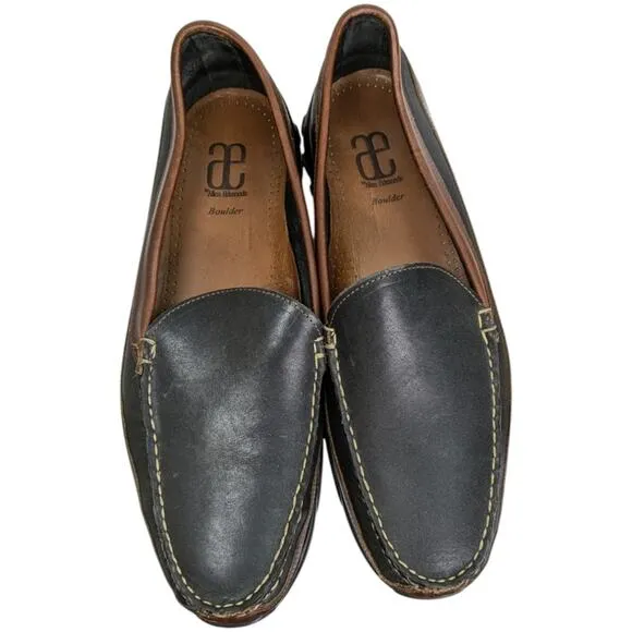 Allen Edmonds Loafers Mens 11.5 Boulder Venetian Driving Moccasin Black Brown