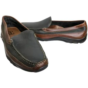 Allen Edmonds Loafers Mens 11.5 Boulder Venetian Driving Moccasin Black Brown