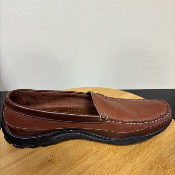 Allen Edmonds Men's 10 Boulder Slip-On Venetian Driving Loafers Two Tone Brown