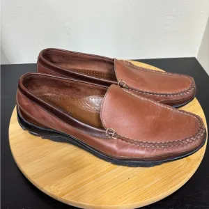 Allen Edmonds Men's 10 Boulder Slip-On Venetian Driving Loafers Two Tone Brown