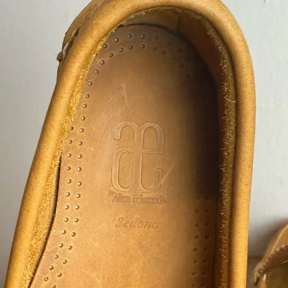 Allen Edmonds Men’s 13B NARROW Tan Sedona Penny Loafers Vibram Gumlite Outsole