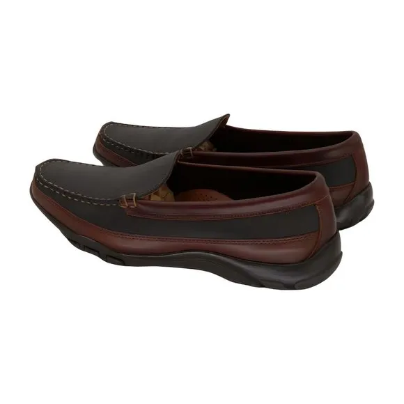 Allen Edmonds Mens Boulder Driving Style Loafer, Black/Brown, Size 8 3E