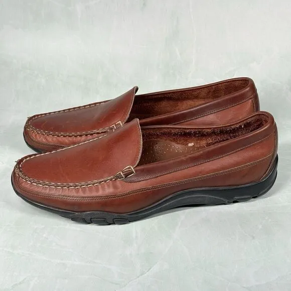 Allen Edmonds Men’s Size 11 D Boulder Venetian Brown Driving Mocs Loafers USA