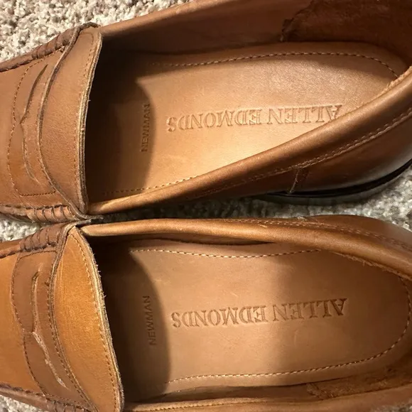 Allen Edmonds Newman Penny Loafers Size 9 in Pecan