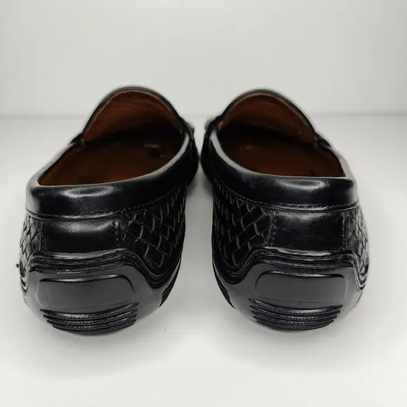 Allen Edmonds Norwalk Woven Black Driver Slip On Driving Loafers Size 9.5 D