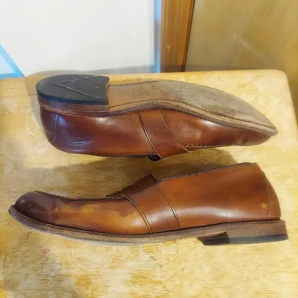 Allen Edmonds Randolph Men's US 15 E Brown Leather Bench Welt Penny Loafers