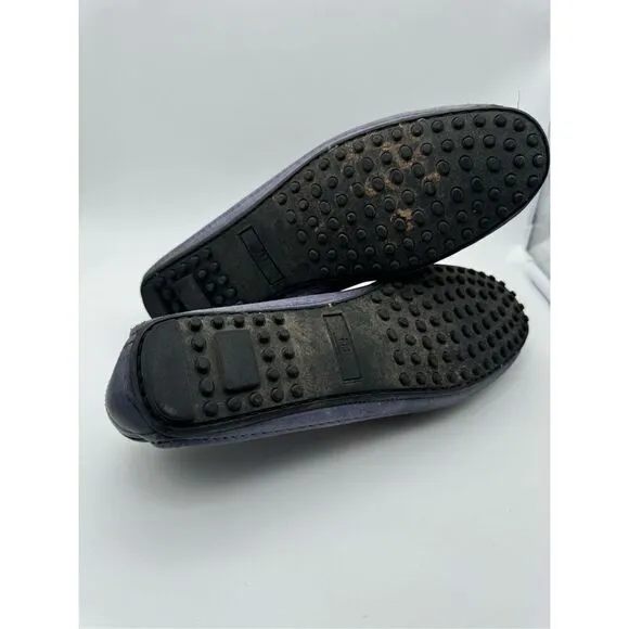 ALLEN EDMONDS Siesta Key Navy Blue Leather Slip On Driving Loafers Size 11 D