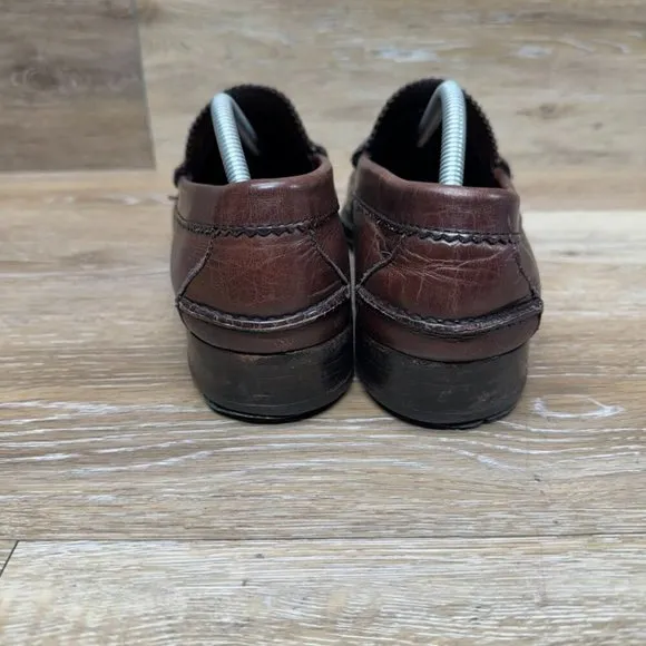 Allen Edmonds Westbrook Brown Leather Penny Loafers Men's Size 11.5
