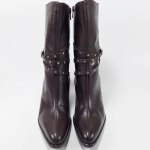 A Marinelli Healed Leather Boots - Size 7.5M