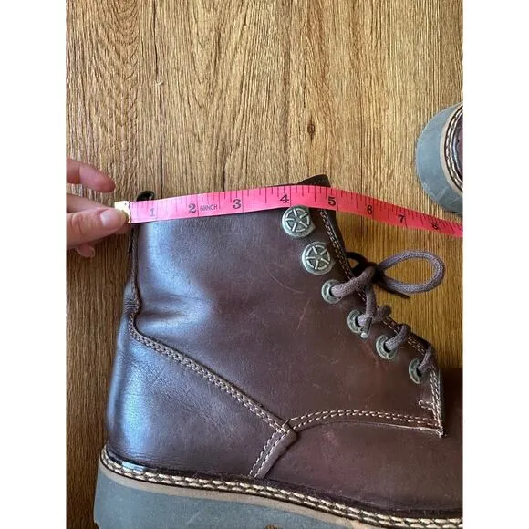 American Eagle Outfitters Vtg Brown Leather Boots Size 9