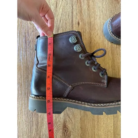 American Eagle Outfitters Vtg Brown Leather Boots Size 9