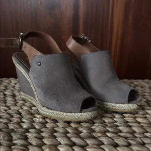 Andre Assous TaupeWedge Sandals
