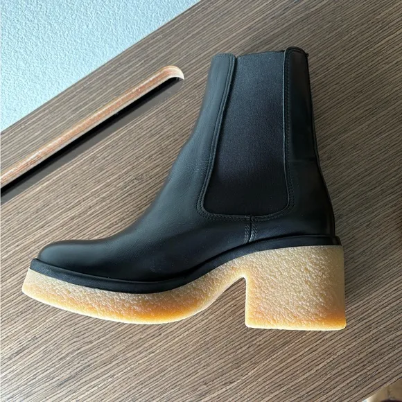 Anonymous Copenhagen - Black soft calf leather w/ gum platform sole