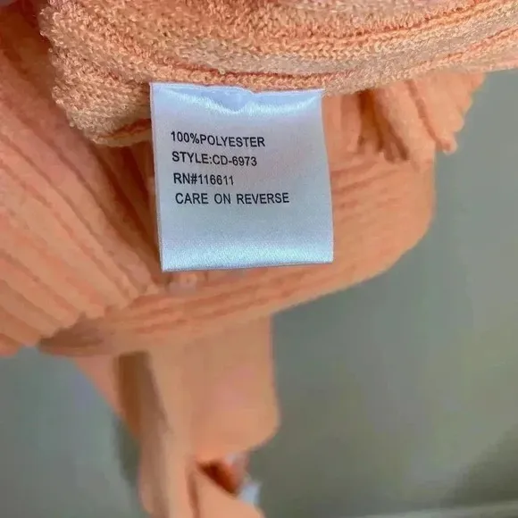 Anthropologie Knit Midi Dress Light Orange Size XL