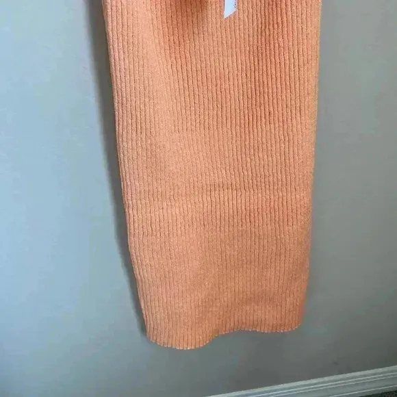 Anthropologie Knit Midi Dress Light Orange Size XL