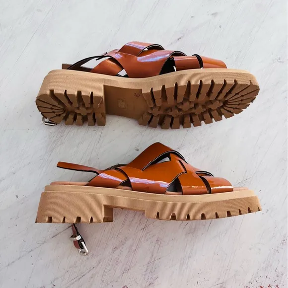 Anthropologie Maeve Open-Toe Fisherman Sandals Size 39 EUC $140