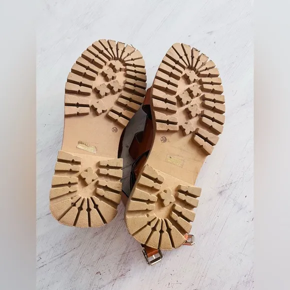 Anthropologie Maeve Open-Toe Fisherman Sandals Size 39 EUC $140