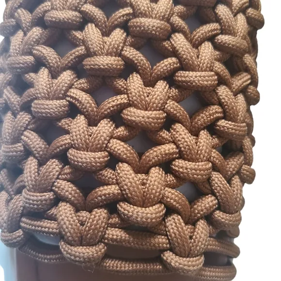Anthropologie NIB Maeve Crochet Platform Slide Sandals Size 10