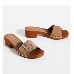 Anthropologie Open Toe Buckle Sandals