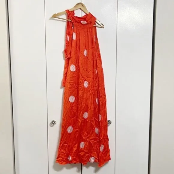 Anthropologie Samant Chauhan Minnie Polka Dot Maxi Dress Size S/P