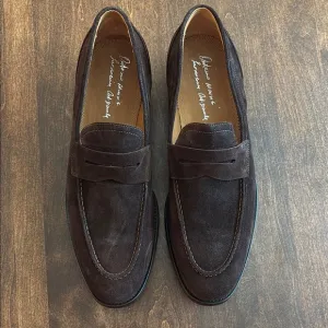 Antonio Maurizi Brown Suede Loafers Classic Slip-Ons