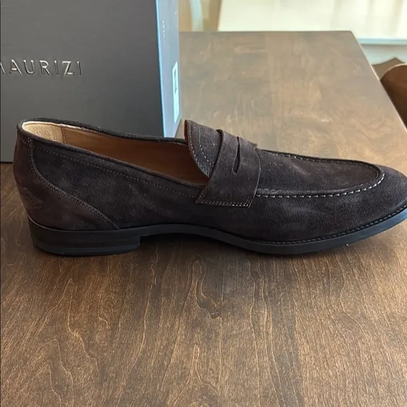 Antonio Maurizi Brown Suede Loafers Classic Slip-Ons