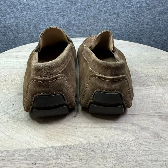 Aquila Montello Mens Brown Suede driving shoes Size 40 Leather Upper Rubber Sole