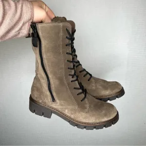 ARA High Soft | Combat Mid Calf Boots New 4.5 Dover Lace Up