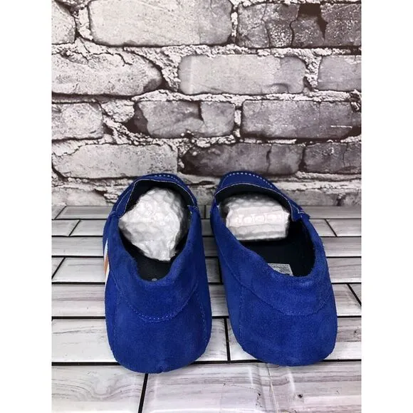 Aretina Shoes Blue Suede Leather Slip On Driving Loafers Men’s Sz 27.5 Mex/9M US