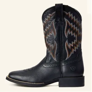 Ariat Big Kids Western Tycoon Boots. Sz 2 Black