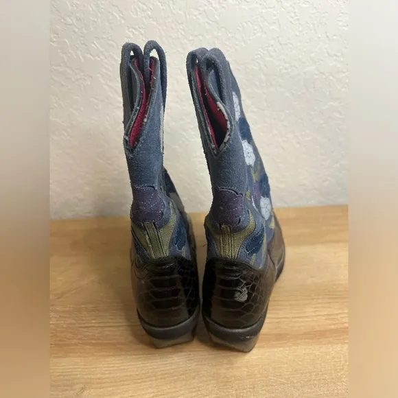 Ariat Doll Baby Women 16209 Leather Cowgirl Western Boots 9B EUC 11” Mid Calf