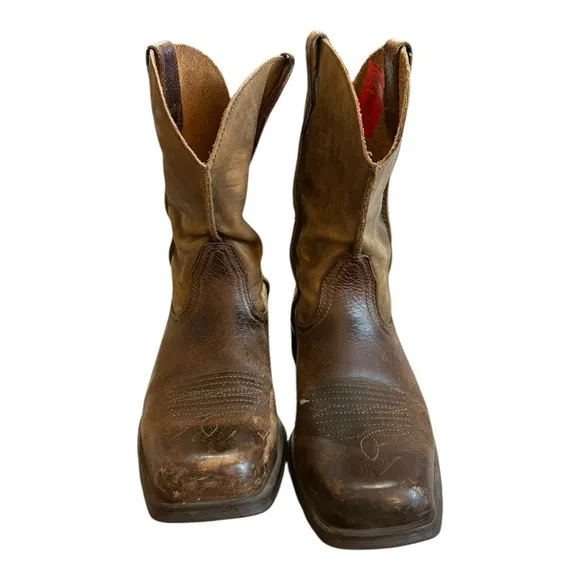 Ariat Men's Rambler Western Boots in brown leather Size 9