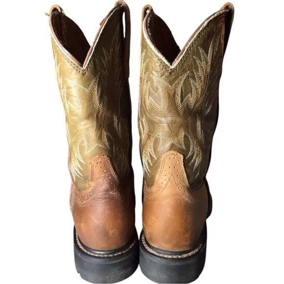 Ariat Two-Tone Leather Cowboy Boots Size 11