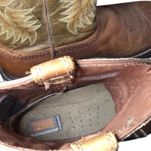 Ariat Two-Tone Leather Cowboy Boots Size 11