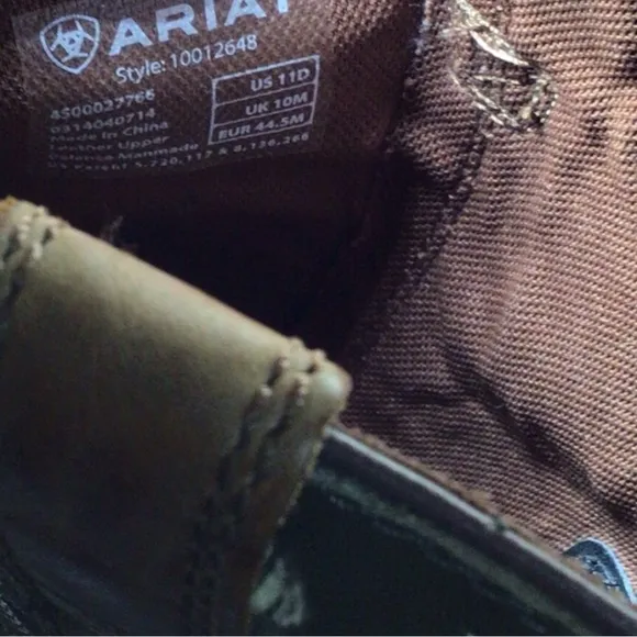 Ariat Two-Tone Leather Cowboy Boots Size 11