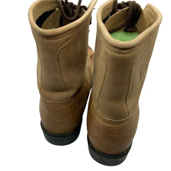 Ariat Western Boots Women's Kilties Ropers Tan Lace Up Mid-Calf Tasseled size 7