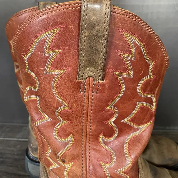 Ariat WorkHog Mens 11 D Work Boots Brown Mid Calf Leather Cowboy 10005888