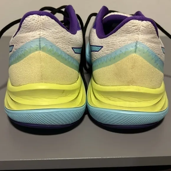Asics Gel Excite 8 sneakers white blue purple lime green size 9