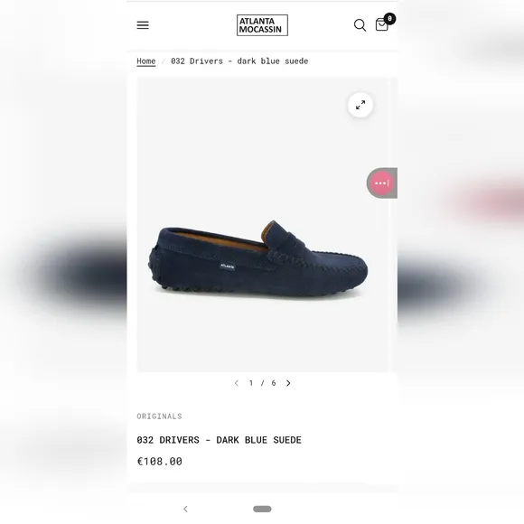 Atlanta Mocassin Loafers Drivers - in Dark Blue / Navy Suede - Size 2